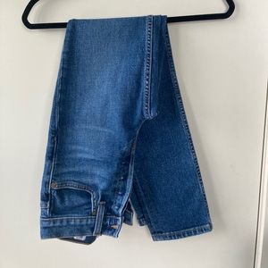 Re/Done Original High Rise Ankle Crop Jeans